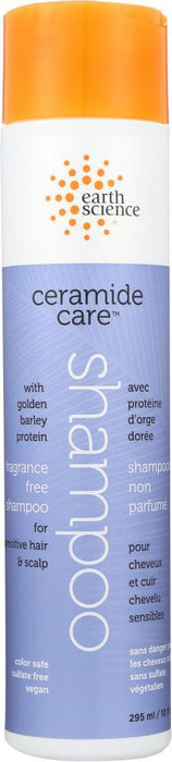 Earth Science: Shampoo Ceramide Fragrance Free, 10 Fo