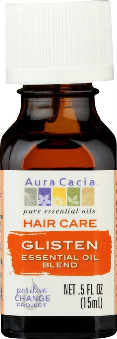 Aura Cacia: Essential Oil Hair Care Glisten 0.5 Oz