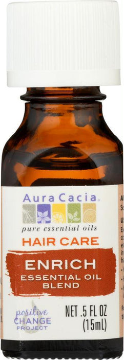 Aura Cacia: Essential Oil Hair Care Enrich 0.5 Oz