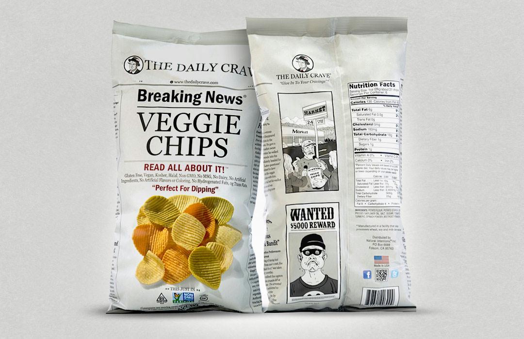 The Daily Crave: Chips Veggie, 6 Oz