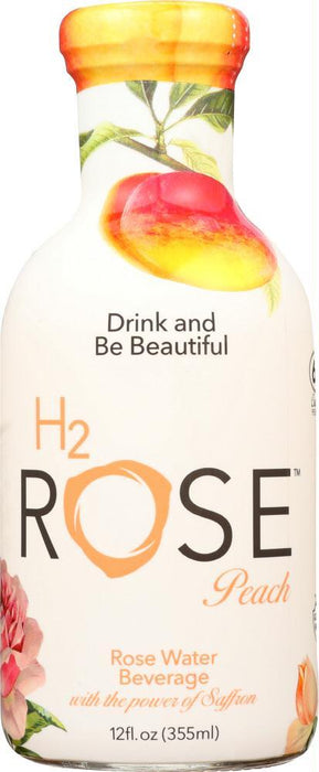 H2rose: Rose Water Beverage Peach, 12 Oz