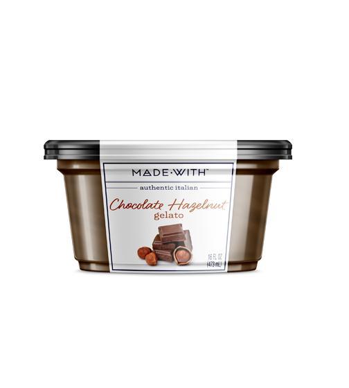 Made With: Italian Chocolate Hazelnut Gelato, 16 Oz