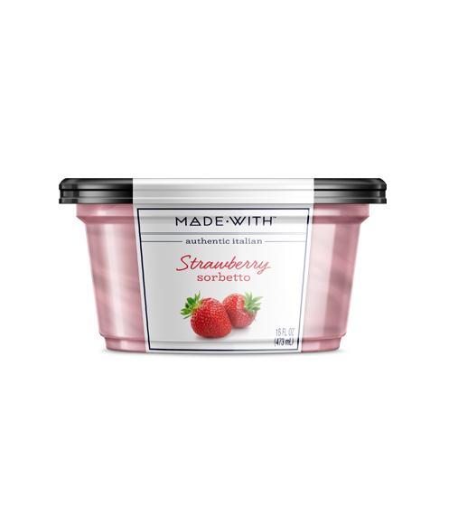 Made With: Strawberry Italian Sorbetto, 16 Oz