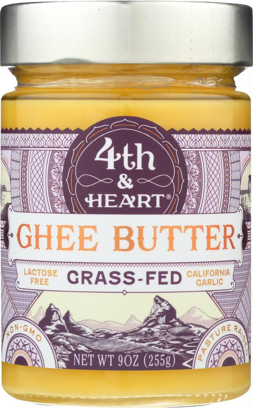 4th & Heart: Ghee Butter California Garlic, 9 Oz