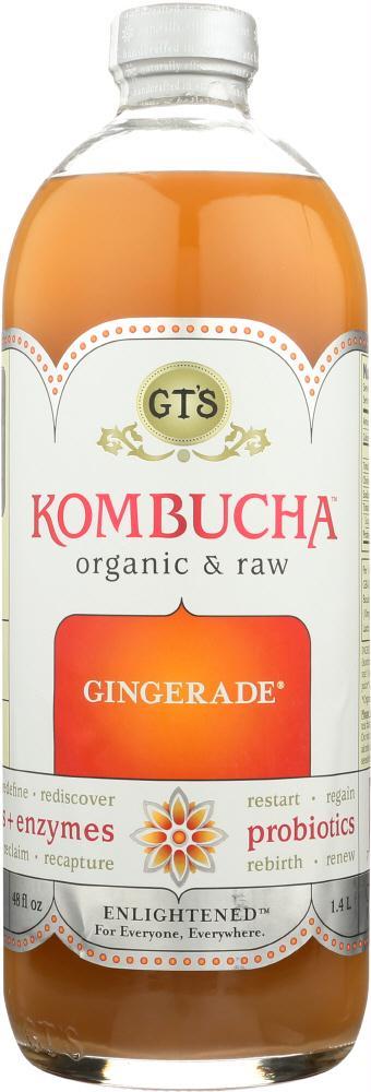 Gt’s Enlightened Kombucha: Organic & Raw Gingerade, 48 Oz