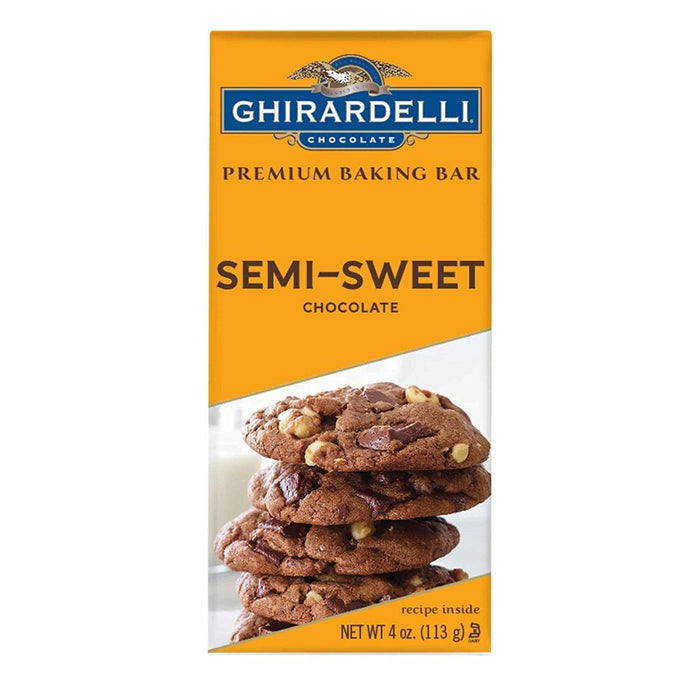 Ghirardelli: Premium Baking Bar Semi-sweet Chocolate, 4 Oz