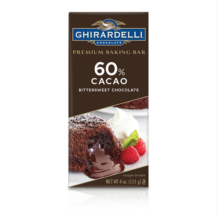 Ghirardelli: Premium Baking Bar 60% Cacao Bittersweet Chocolate, 4 Oz