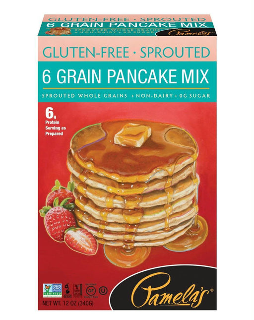 Pamelas: 6 Grain Pancake Mix 12 Oz