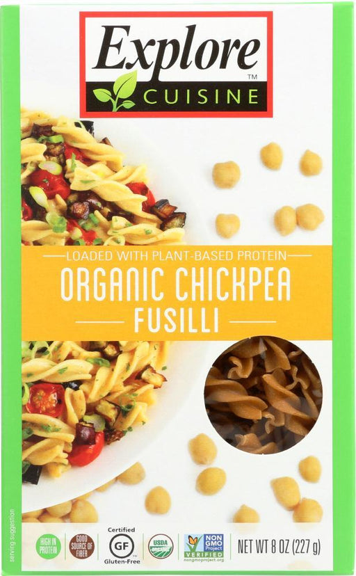 Explore Cuisine: Pasta Chickpea Fusilli, 8 Oz