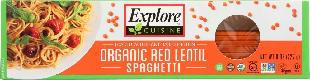 Explore Cuisine: Pasta Red Lentil Spaghetti, 8 Oz