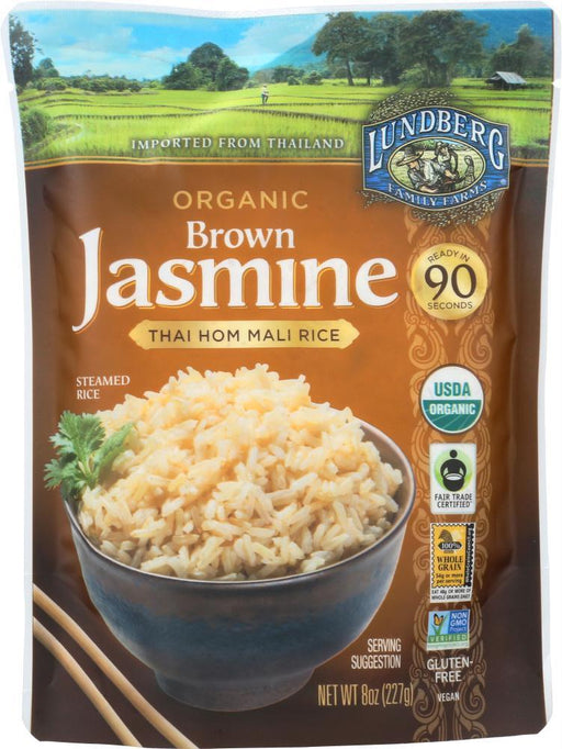 Lundberg: Brown Jasmine Thai Hom Mali Rice, 8 Oz