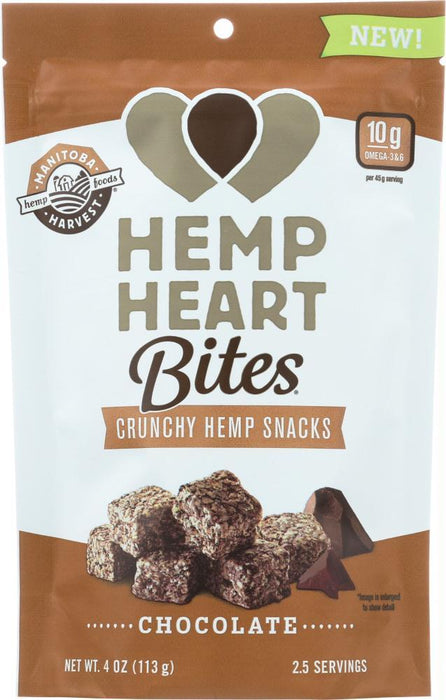 Manitoba Harvest: Hemp Heart Bites Chocolate, 4 Oz