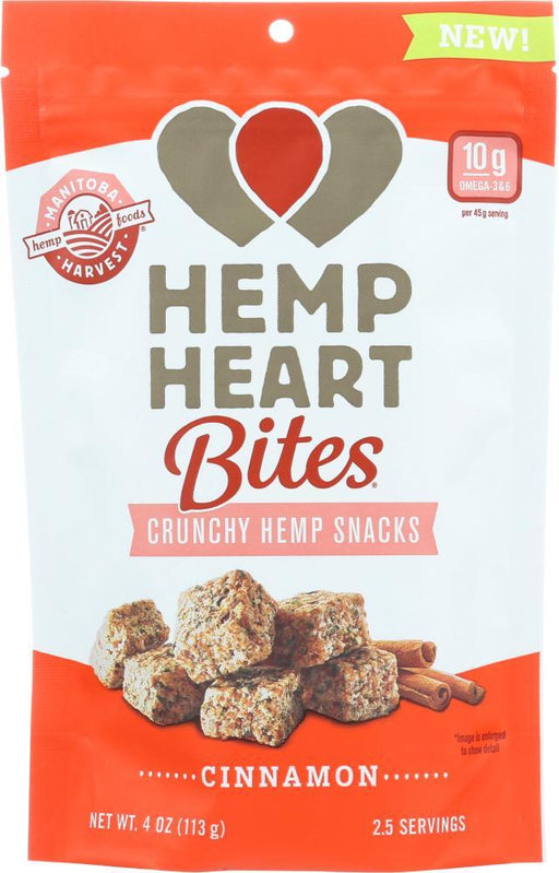 Manitoba Harvest: Hemp Heart Bites Cinnamon, 4 Oz