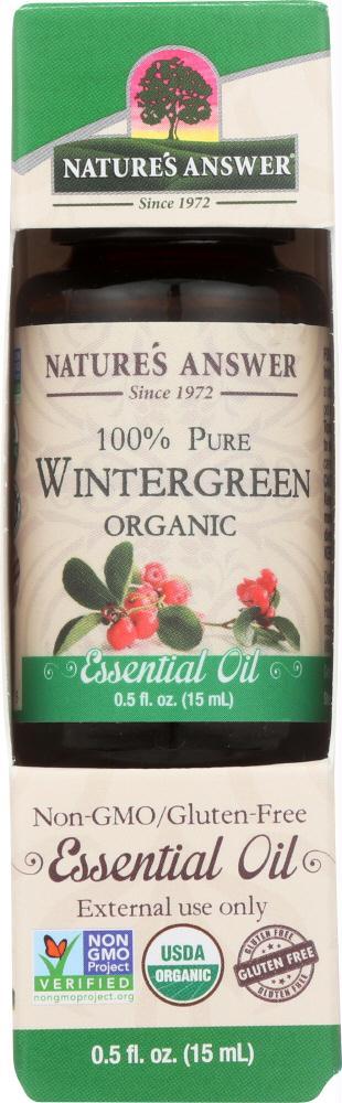 Natures Answer: Wintergreen Organic Essential Oil,  0.5 Oz