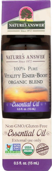 Natures Answer: Essential Oil Energy Boost Organic, .5 Oz