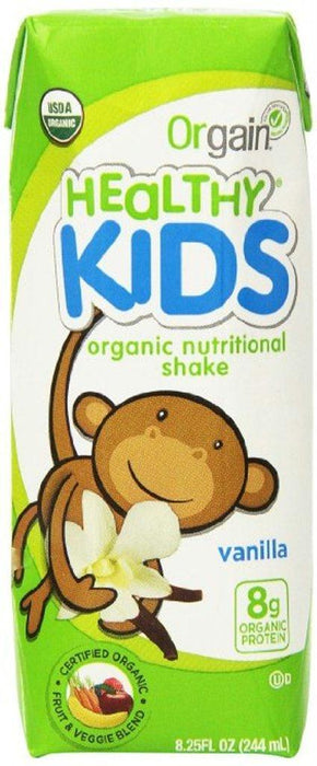 Orgain:  Healthy Kids Organic Nutritional Shake Vanilla, 8.25 Oz