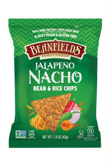 Beanfields: Jalapeño Nacho Bean And Rice Chips 1.5 Oz