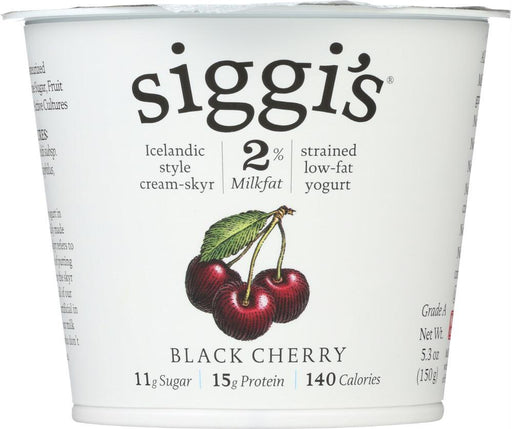 Siggis: 4% Whole Milk Strained Yogurt Cherry, 5.3 Oz