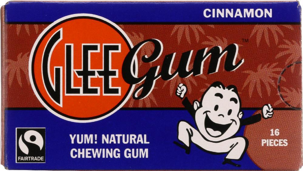 Glee Gum: All Natural Chewing Gum Cinnamon, 16 Pc