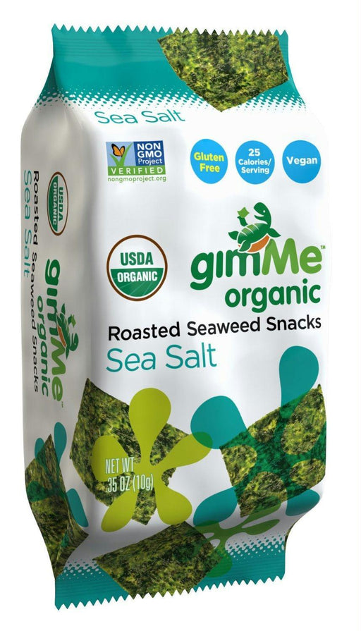 Gimme: Organic Roasted Seaweed Snacks Sea Salt, 0.35 Oz