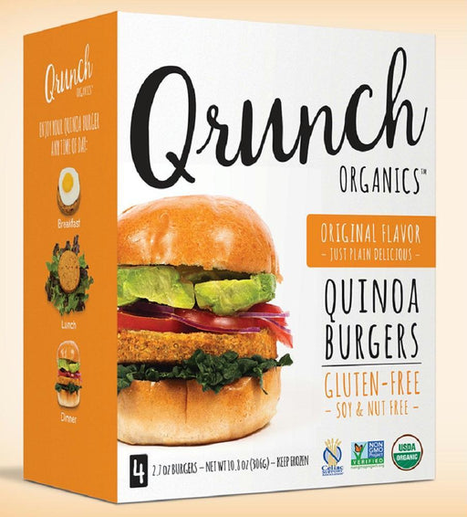 Qrunch: Quinoa Burgers Original, 10.8 Oz