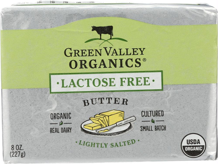 Green Valley Organics: Butter Lactose Free, 8 Oz