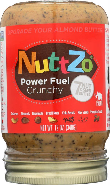 Nuttzo: Power Fuel Seed Butter Crunchy, 12 Oz