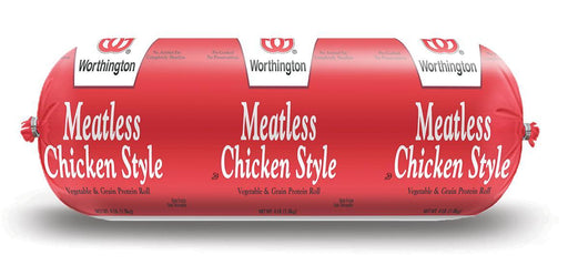 Worthington: Meatless Chicken Style Vegetable And Grain Protein Roll, 4 Lb