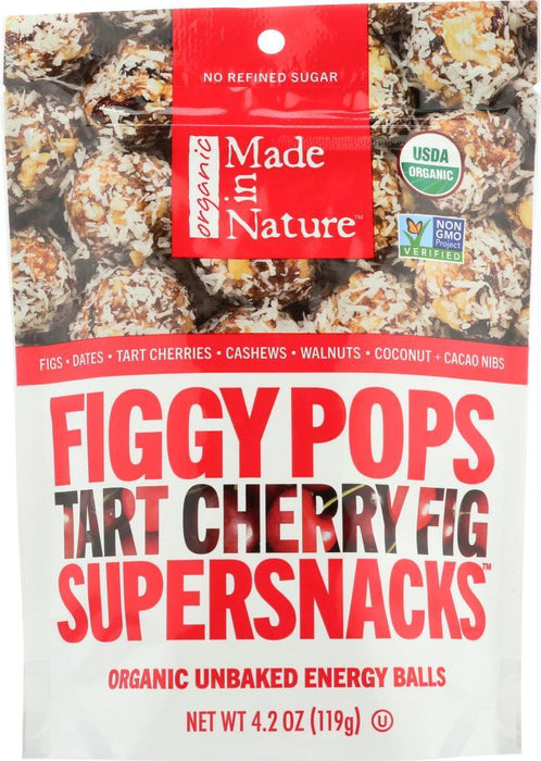 Made In Nature: Organic Cherry Tart Fig Pops, 4.2 Oz