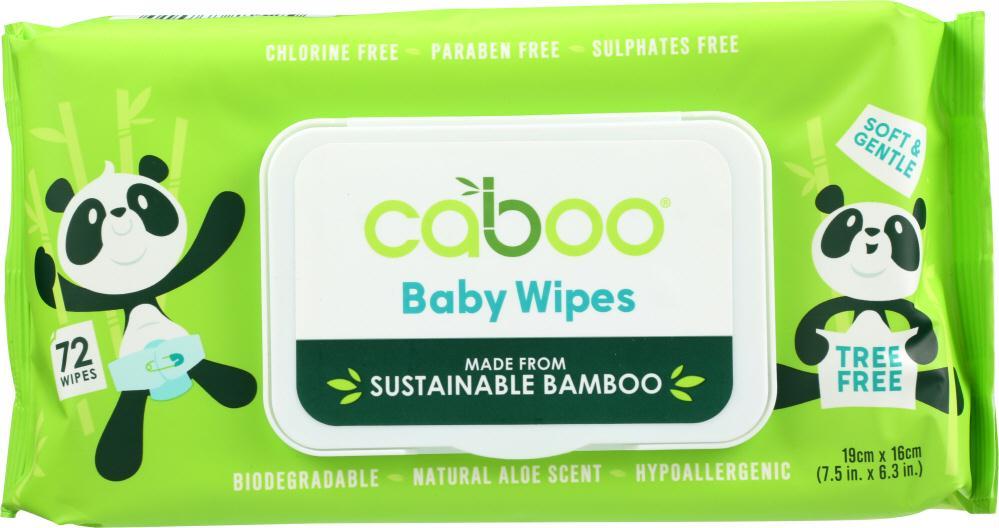 Caboo: Wipe Baby Bamboo Flip Top, 72 Packs