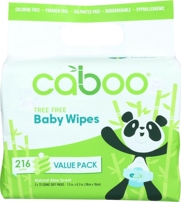 Caboo: Wipe Baby Bundle, 216 Packs