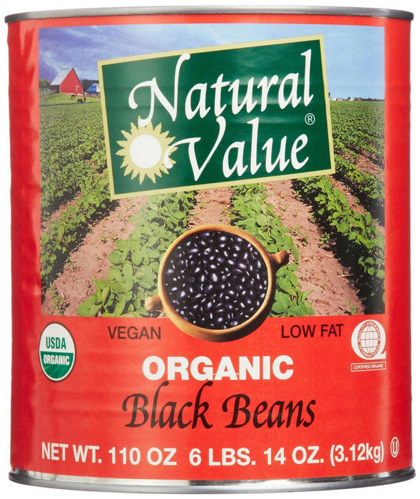 Natural Value: Black Beans, 108 Oz