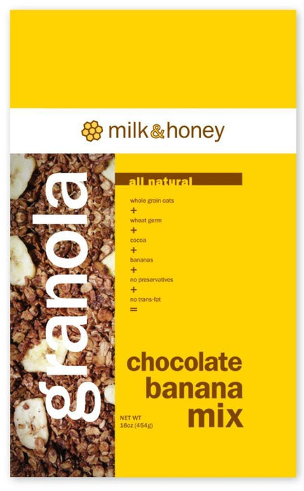 Milk & Honey: Granola Chocolate Banana Mix, 16 Oz