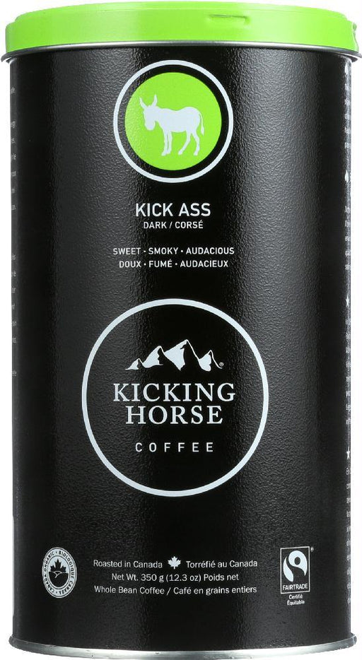 Kicking Horse: Kick Ass Dark Roast Whole Bean Coffee, 12.3 Oz