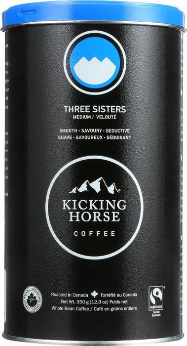 Kicking Horse: Three Sisters Medium Roast Whole Bean Coffee, 12.3 Oz