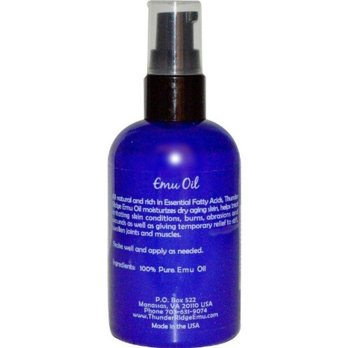 Thunder Ridge: Emu Products Emu Oil, 4 Oz