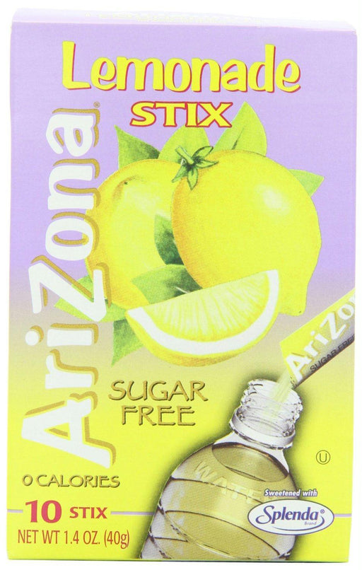 Arizona: Lemonade Sugar Free 10 Stix, 1.4 Oz