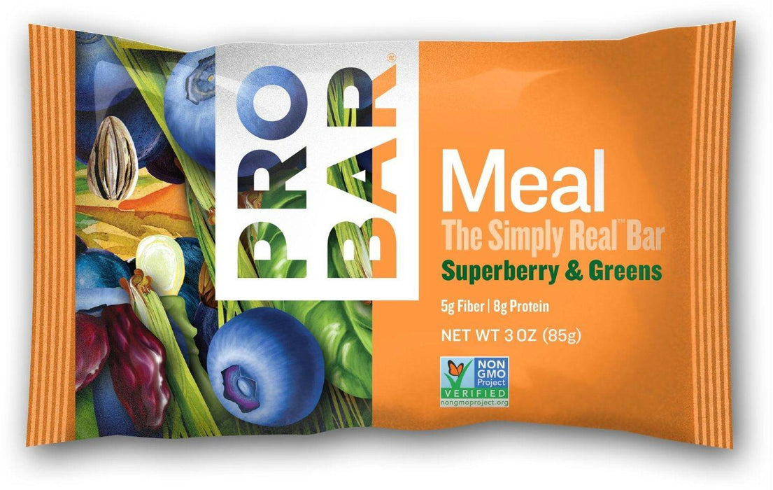 Probar: Real Whole Food Superberry & Greens Meal Bar, 3 Oz