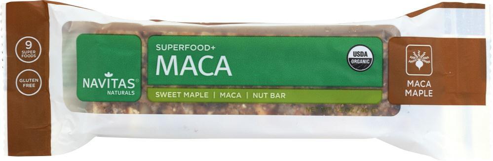 Navitas: Bar Superfood Maca Maple Organic, 1.4 Oz