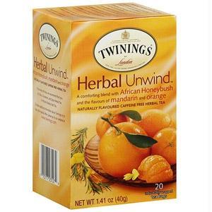 Twinings Of London Tea Herbal Tea Honeybush Mandarin And Orange, 20 Tea Bags, 1.41 Oz