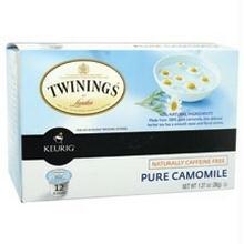 Twinings Of London: Tea K-cups Tea Pure Camomile, 12 Cups, 1.27 Oz