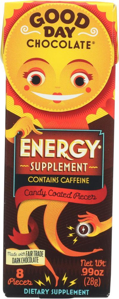 Good Day Chocolate: Supplement Energy Chocolate (0.990 Oz)