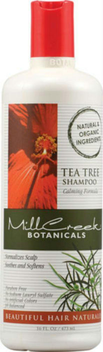 Mill Creek: Tea Tree Shampoo, 16 Oz