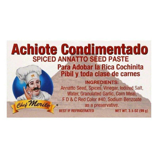 Chef Merito: Achiote Paste Seasoning, 3.5 Oz