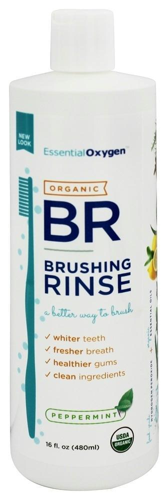 Essentialoxygen: Organic Brushing Rinse Peppermint, 16 Oz