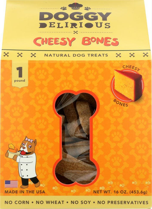 Doggy Delirious: Dog Bone Cheesy, 16 Oz