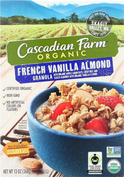 Cascadian Farms: French Vanilla Almond Granola, 13 Oz