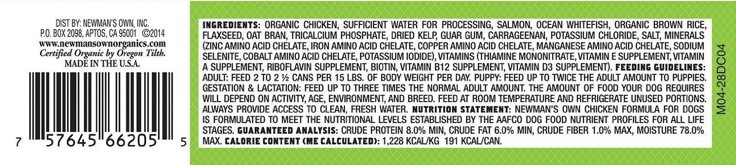 Newman's Own: Premium Dog Food Chicken Formula, 5.5 Oz