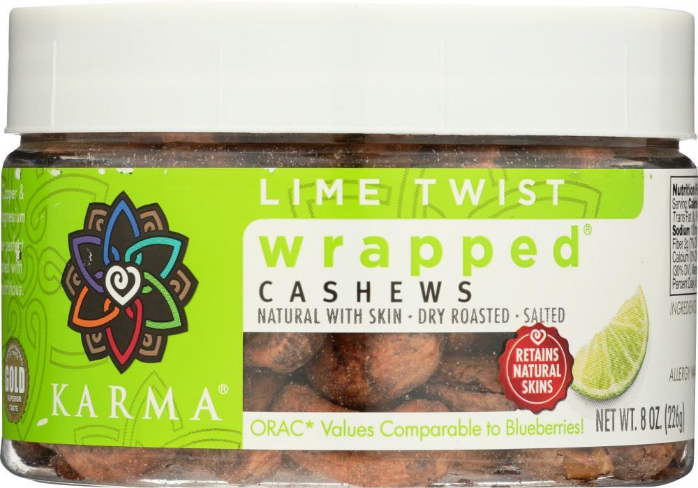 Karma: Lime Wrapped Cashews, 8 Oz