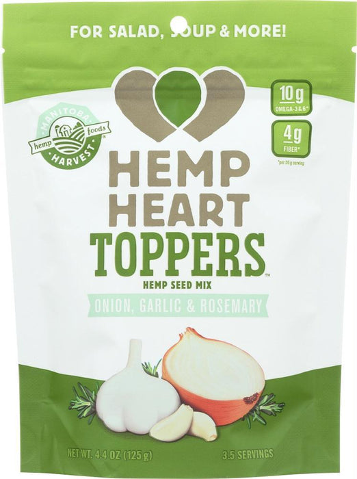 Manitoba Harvest: Hemp Heart Toppers Onion, Garlic & Rosemary, 4.4 Oz